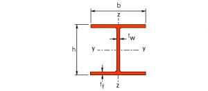 HP steel bearing pile. Cross section