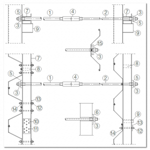 AZ wall: tierods and waling. Typical sketch | ArcelorMittal