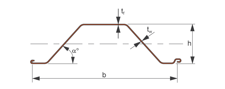 Cold formed sheet pile section - PAL / PAU