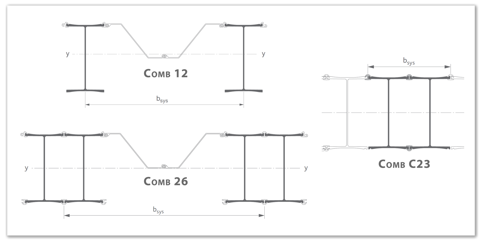 HZ-M Combinaisons - croquis| ArcelorMittal Sheet Piles